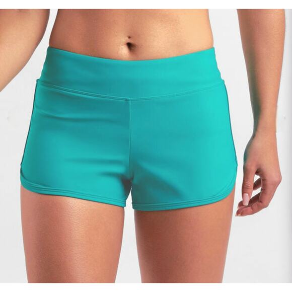 Title Nine Paddle Board Shorts Swim Boyshorts Sz XL Blue Panty Liner Pull-On - Picture 1 of 12